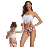 Žene Porodične mame i dete Štampani grudnjak bikini set kupa sa kupaćim kostimima kupanje kuvanje chmora