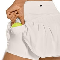 Trčanje plus sportske kratke hlače modne hlače preklopi skrit ženske veličine tenis golf suknja