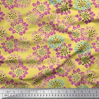 Soimoi Japan Crepe Satin Tkanina Cvjetni umjetnički tkanini otisci na široko dvorište