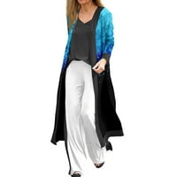 GDFUN ženska modna casual dugačak kaput dugih rukava s dugim rukavima