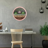 Zidni zid viseći okrugli lonac Naslovnica Kućni dekoracija Hidroponski cvjetni lonac plastični a