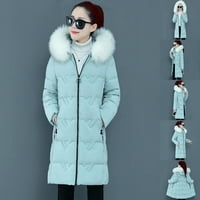 Zimske jakne za babysule za žene čišćenje žena zimski dugi rukav kaputinski kaput gornji kaput