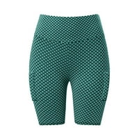 Sportske hlače Žene, vježbanje za vježbanje Fitness Sportski pokretni džepovi Tajice Yoga hlače zelena