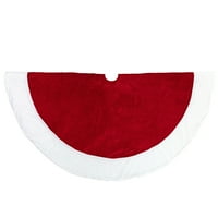 Sjevernight 60 crvena i bijela kruna okrugla suknja za božićnu drvcu