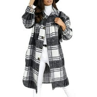 Parka jakna za žene Ženska modna runa Sherpa kaputi Plus size Sherpa obloženi kaputi zimski topli plišani