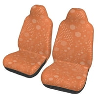 Autosjedalica za sjedalo samo prednja sjedala, narančasta Art Deco Automotive Seats Options za automobile