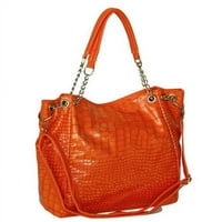 DZ3021-Narančasta Hot Lady - vruća dvostruka ručka kožna torbica torbica torbica torbica