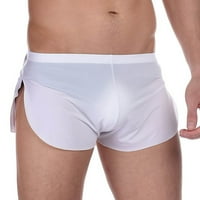 Corashan Muške hlače Ležerne prilike za muškarce donje rublje seksi hlače okrugle okrugle gaća za tri točke kućice svilenkaste muške kratke hlače