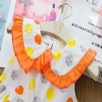 SNGXGN MOMMY i ME BOHO Cvjetni obitelj koji odgovara Maxi haljini sa džepomProm haljine narančasta 6-mjeseci