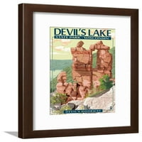 Đavolji jezera State Park, Wisconsin Devils vrata, uokvirena umjetnost Print Wall Art by Lantern Press Prodano od Art.com