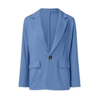 Ženska jakna Zimska blazer dva reverla set Office Business Dugme Dugme za dugih rukava Svečano + pantno odijelo Slim Loosetrouser odijelo za gornji sloj