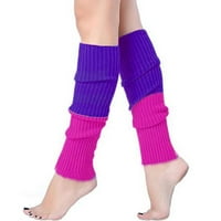 Čarape za muškarce Žene Boot manžete toplije pletene čarape ljubičaste čarape