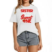 Sestra Berry Sweet One Jawberry Rođendan Deco Bold Grafička majica za žene - nosite je svoj put