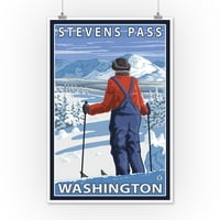 Div skijanja - Stevens Pass, Washington - LP Originalni poster