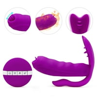 Nosivi vibrator za žene, jezik ližeći mirno grijanje FUCTION G Spot klitorika stimulator ženske panty