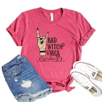Bad Witch Vibes Majica Ženska Halloween Tee Sanderson sestra košulje Hocus Pocus majica zastrašuju se sablasni poklon