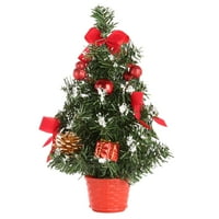 Mini božićne drveće Xmas ukrasi malih borova postavljenih na desktop božićne festival ukrasi broda iz