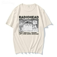 Jhpkjradiohead majica Men Funny Retro Prints Loose prozračni vrhovi pamuk unise majice indie rock