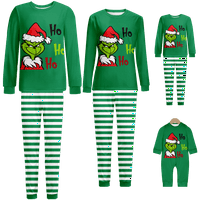 Porodica koja se podudaraju sa božićnim pidžamama Božić Santa Monster crtane veličine ispisa za djecu za kućne ljubimce-kućne ljubimce i pantalone BodySuits Spavaće pidžame