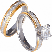 Angažman ljubavni prsten vjenčani prsten muškarci i žene kreativni cz Inlay vjenčani prsten za vjenčanje