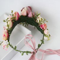Ručno izrađeni podesivi cvjetni vijenac za glavu za glavu halo cvjetna kruna vijenac za vjenčani festival