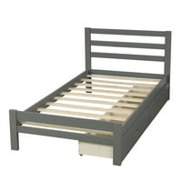 Drvo platforma krevet sa dvije ladice, blizance