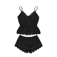 Kiplyki Popust Žene Pajamas Plus veličine vrhova kratke hlače čipkaste bowknot Nightdress Camisole Donje