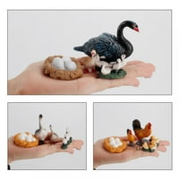 Farm životinje figurice Životni ciklus pilećeg pijetaonog lanca životinjske figure figure za igračke