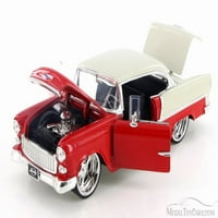 Chevy Bel Wir Hard Top, Crveni bijeli top - Jada 98939D - Skala Diecast Model igračka automobila