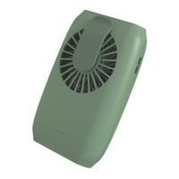 LEKY prijenosni mini viseći struk vrat USB punjenje banaka za punjenje radne površine hlađenje ventilator zelena jedna veličina