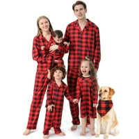 Dianli do 65% popusta na novu slatku modnu božićnu plaid porodicu Pajamas roditelj-dijete odijelo modno casual labavo plaćeni ispis na vrhu dugih hlača Božićna porodica Padžama