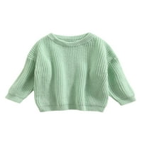 Dojenčad za djecu Dječak za preveliki pleteni džemper Chunky dugih rukava Duks duks košulje toplim jesenom
