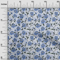 Onuone pamuk poplin srednje plave tkanine cvjetni obrtni projekti Dekor tkanina tiskano od dvorišta