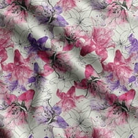 SOIMOI akvarel cvjetni tisak, baršunasta tkanina, dekor šivaće tkanine uz dvorište široko, ukrasna tkanina za presvlake i akcente kućnih