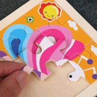 Dječja drvena puzzle crtaoontraffic tangram jagsaw puzzle rane edukativne igračke za poklon