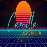 Camilla Georgia Vinil Decal Stiker Retro Neon Design
