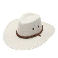 Labakihah šešir za odrasle, puna ležerna ljetna zapadna moda kaubojski sunčani šešir široki rub Travel