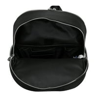 Mcklein Cumberland, Dvostruki ruksak za laptop, Nano Tech-Light najlon sa kožnim oblogom, crna