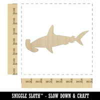 Čekić morski pas čvrsti drveni oblik Nedovršeni Clout Craft DIY Projekti debljine