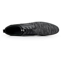 Colisha Muškarci Haljina čipka za cipele Up Up Oxfords Slip na casual cipelama Formalni lagani stanovi Comfort Black 5.5