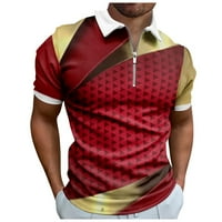 Tking modni muški majica Radna odjeća Kreativna pruga 3D tiskanje muške majice s kratkim rukavima za