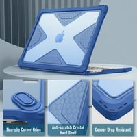 Finfie futrola za Macbook Pro A - Teška organa kućišta tvrdog školjke sa Bumper TPU, plavom bojom