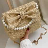 -Pokreće ženska modna torba za pletenje vrećice bisera lanca Jednostruka torbica za torbu za torbu