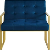Moderna tipka za taupe baršunaste stolice s zlatnim metalnim štandom, ukrasnim stolicama za namještaj