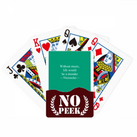 Muzika citira život Art Deco modni Peek Poker igračka karta Privatna igra