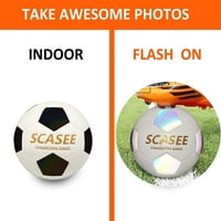 Sjaj nogometne lopte-flash holografska reflektivna i veličina kože i veličina nogometne kuglice -Discororacija u sunčanim poklonima za muškarce Žene u zatvorenom na otvorenom nogomet