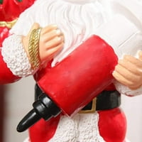 Njspdjh perla Garland osvijetlila veliki božićni božićni ukras Santa koji nosi božićnu drvcu