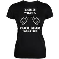 Majčin dan - ovo je ono što cool mama izgleda kao crna juniorska meka majica - velika