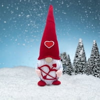 DVKPTBK Božićne ukrase Božićni dan zaljubljenih Kupid ljubav bezsečna lutka Rudolph patuljak ukras prozora