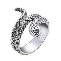 Homemaxs Moderan zvučni prsten za zmiju podesivi prsten retro cobra prsten lično dekoracija prstena
